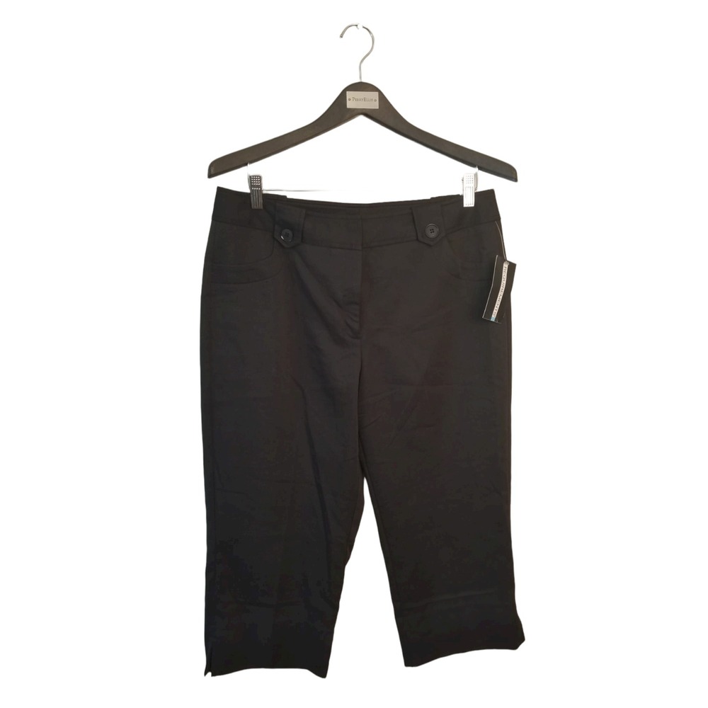Requirements Capri Black Women's Pants Size 10 34X19 IN